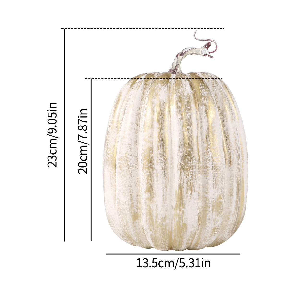 CQHVKQ 8 Inch Large Artificial Pumpkin Fall Decorations, Realistic Fake Harvest Pumpkin, Orange Gold Decorative Pumpkins for Table Centerpieces, Fall, Thanksgiving & Halloween DIY
