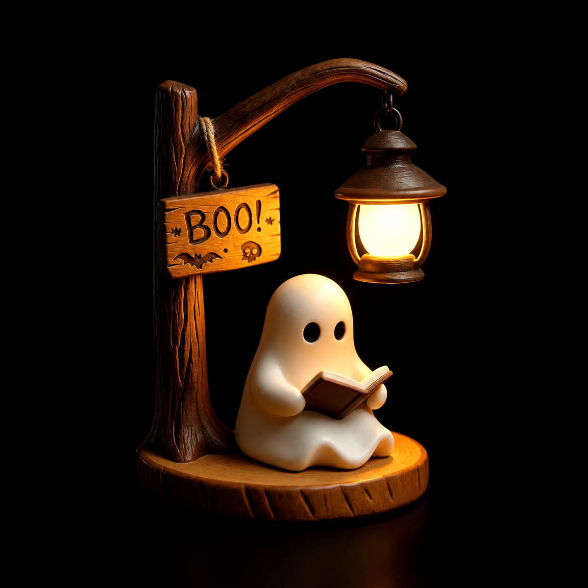 Halloween Pumpkin Night Light With Witch Hat Acrylic LED Tabletop Ornament, Spooky Glowing Figurine for Home Party Bedroom Holiday Decoration
