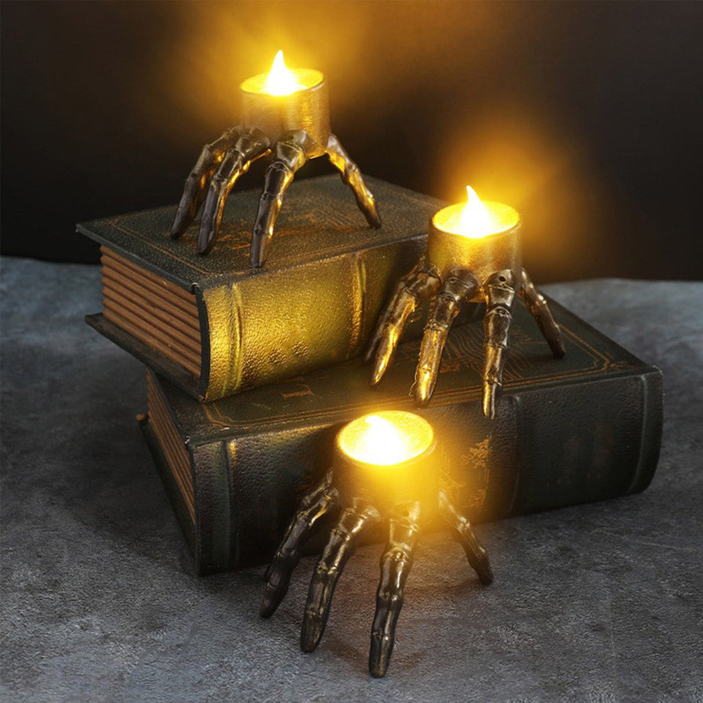 XGFHYJEH Halloween Decorations LED Candle Lights, 3pc Pumpkin Lantern, Halloween Indoor Decor, Halloween Table Decoration Ornament for Home Room Party