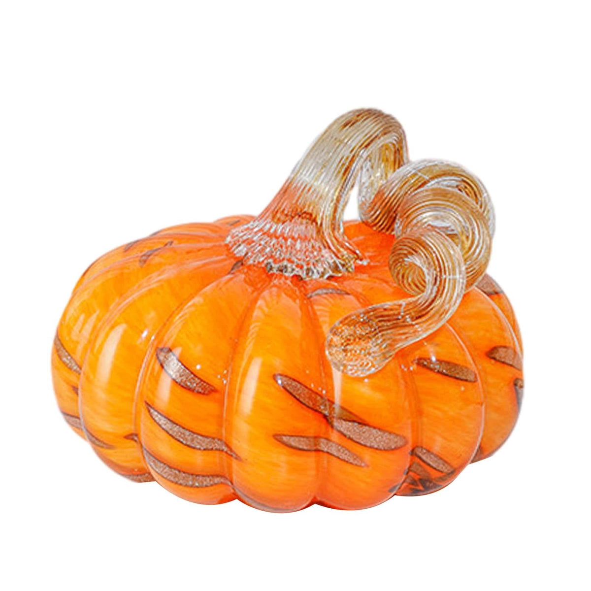 Glass Pumpkin Decoration Artwork Pumpkin Ornament for Halloween Bedroom Home S S