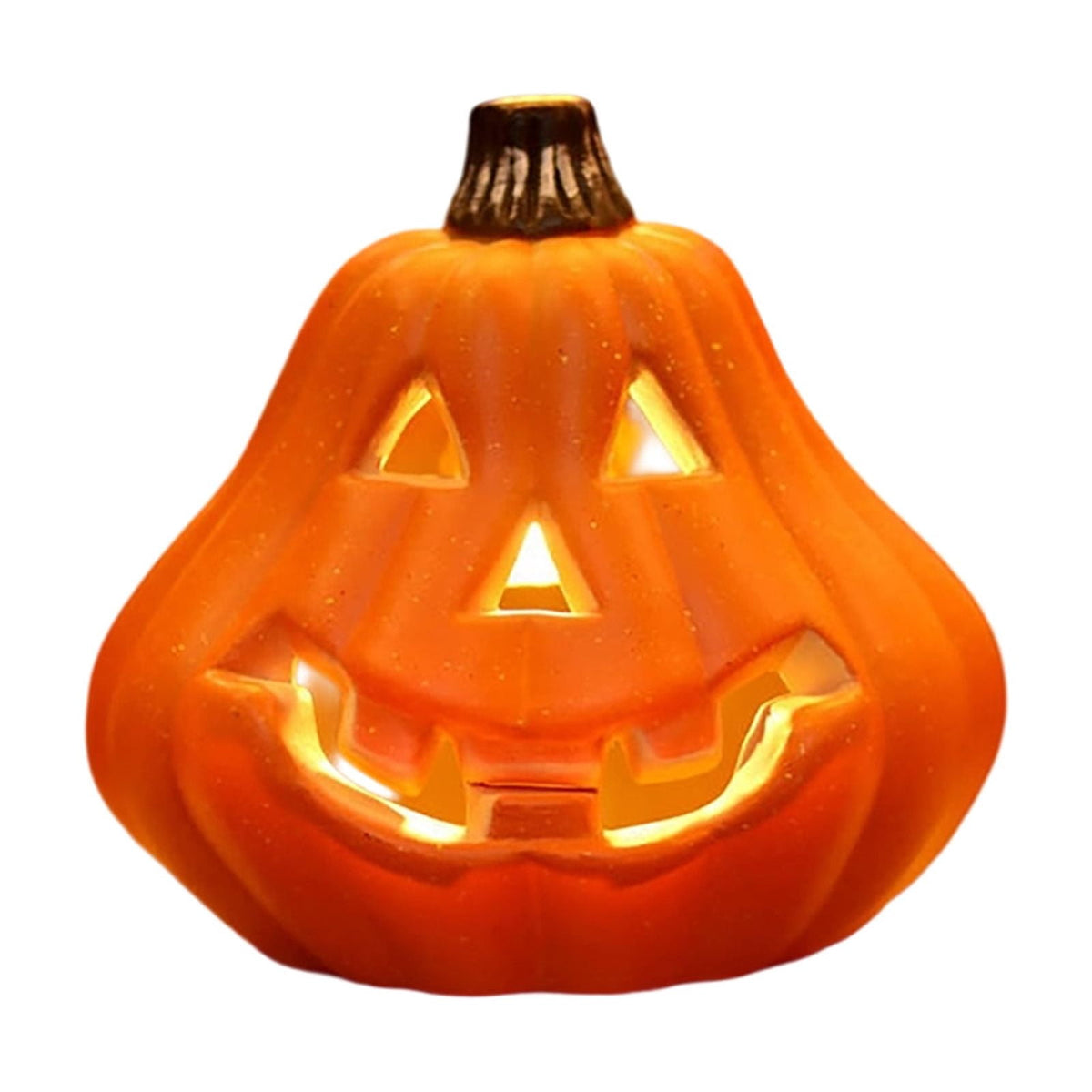 Tdxkok Halloween Large Plastic LED Light Up Pumpkin Outdoor Yard Porch Home Storefront Mall Holiday Display Decoration Ambient Lighting Lantern