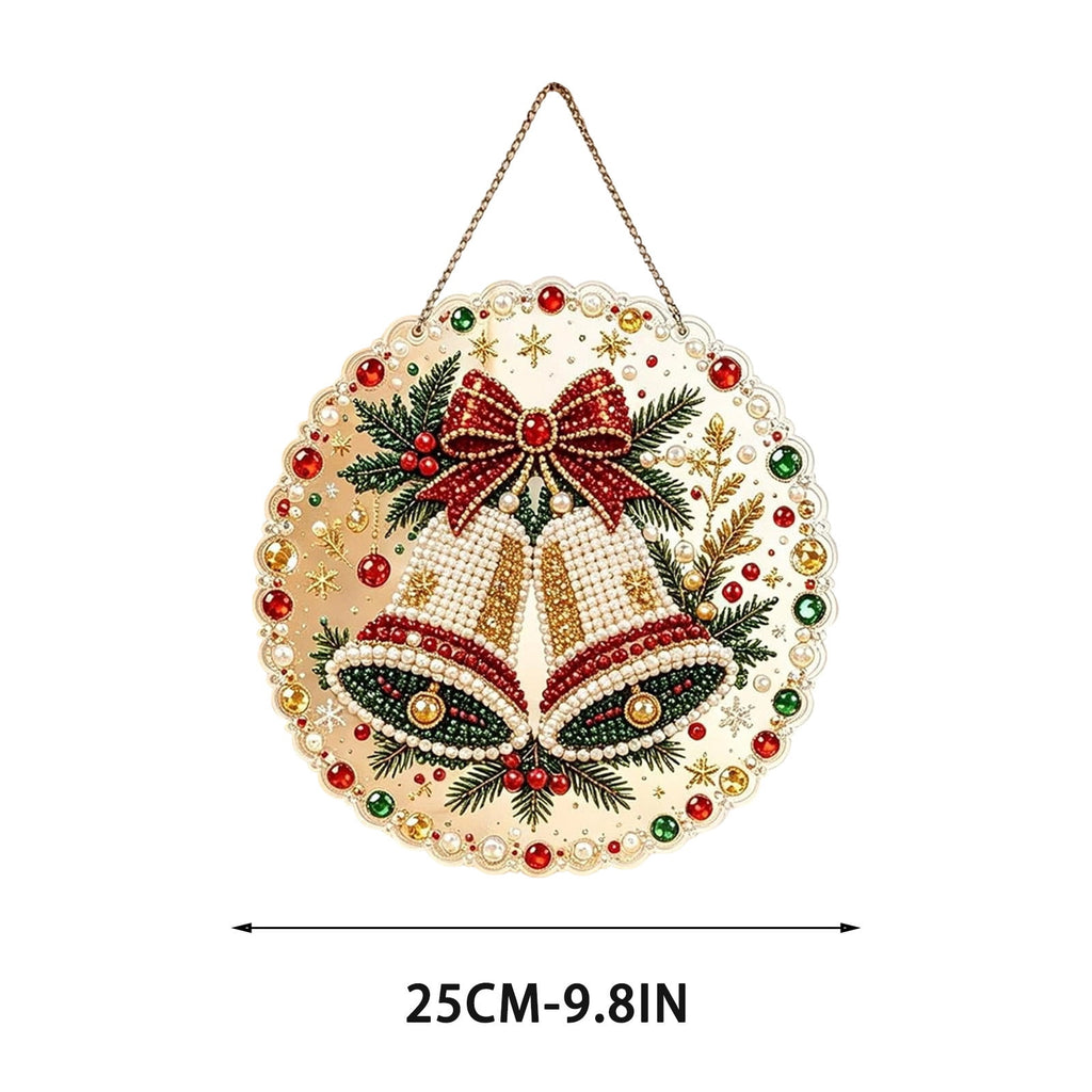 JWZZYD DIY Christmas Pearl Painting Art Kit with Frame, 9.8" Christmas Pearl Beads Art Craft Set, Gemstone Dots Beads for Holiday Christmas Wall Decor, Decoration Gift(Reindeer)