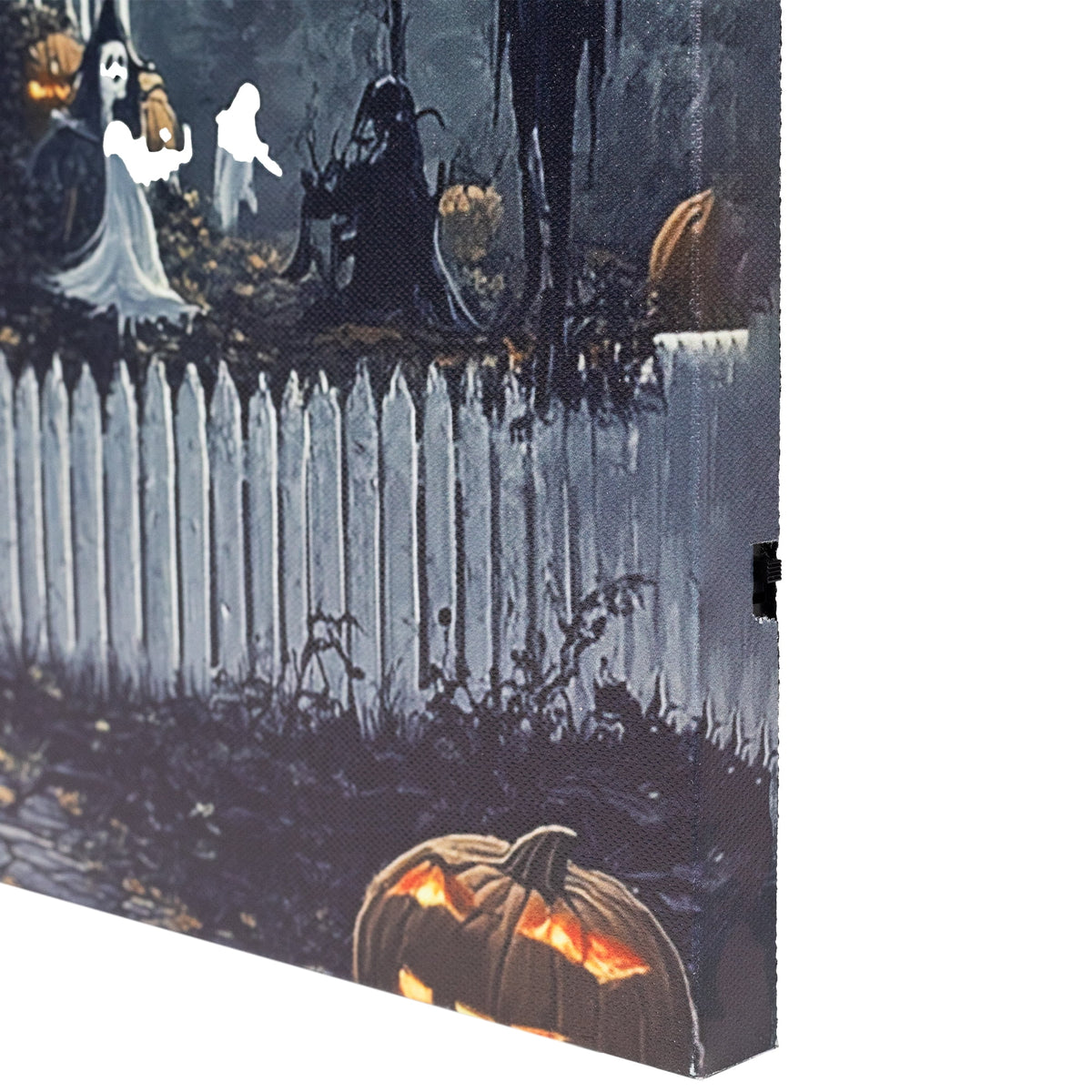 Northlight LED Lighted Creepy Haunted House Halloween Canvas Wall Art - 11.75" x 15.75"