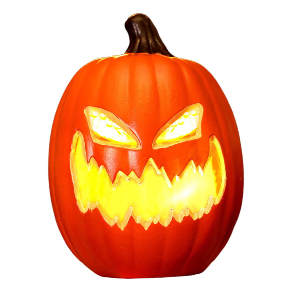 Halloween Pumpkin Lamp Light Decor,Battery Operated Halloween Jack-O-Lantern,Spooky Vintage LED Lighted Pumpkin Lights for Outdoor Indoor Tabletop Front Door Porch Garden Patio Yard