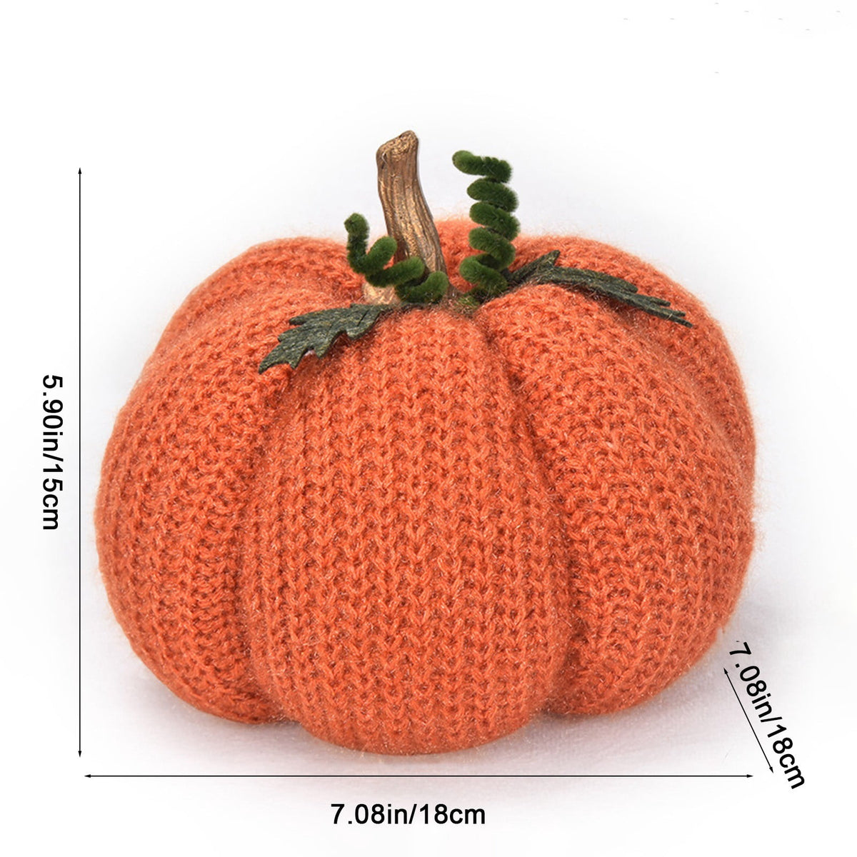 Taotanxi Fall Mini Crochet Pumpkins Seasonal Knit Decorative Pumpkins for Crafts Rustic Decor Farmhouse Decorative Fall Thanksgiving Centerpiece Table Decorations for Mantel Kitchen Gift