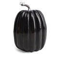 Artificial Pumpkins,Black Fake Pumpkins Large Faux Pumpkins for Autumn Thanksgiving Halloween Seasonal Holiday Decor Decoration (Big Black Pumpkins,8.7x6.3in)