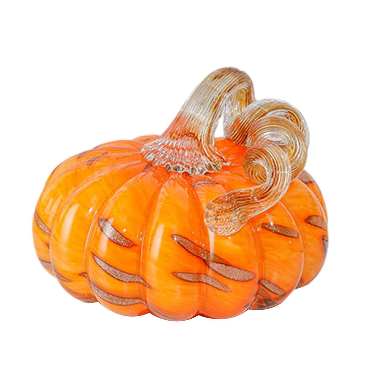 Glass Pumpkin Decoration Artwork Pumpkin Ornament for Halloween Bedroom Home S S