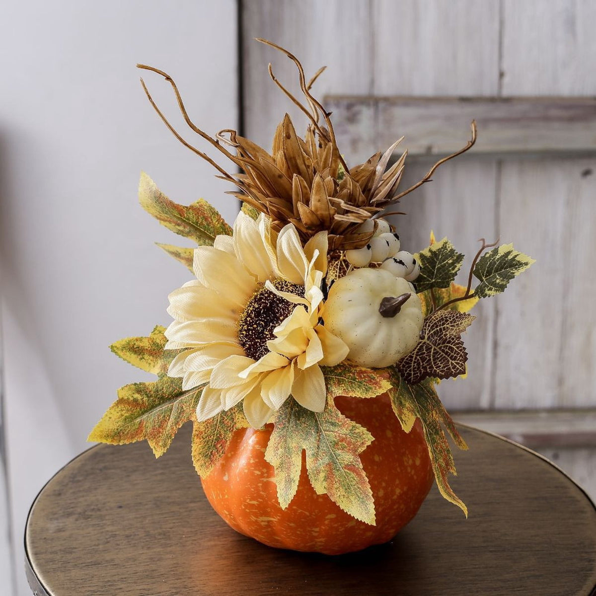 Gmogad Jumbo Halloween Pumpkin Decor Fall Thanksgiving Centerpiece, Lightweight Fake Pumpkin for Table Shelf Porch Home Holiday Autumn Festival Decorations