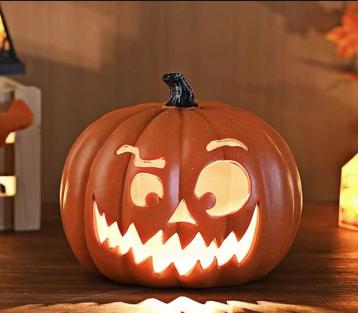 Halloween Decoration Clearance! Halloween Pumpkin Decorations, Halloween Decor, Halloween Led Pumpkin Lights Light Up Jack O Lantern Pumpkin Figurine Lantern for Indoor Outdoor