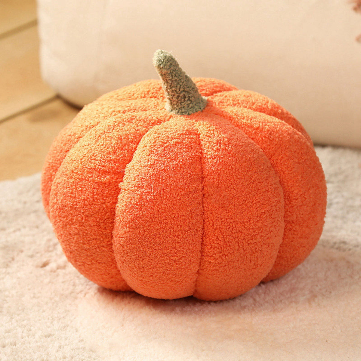 Halloween Plush Pumpkin Decorations, Soft Stuffed Fabric Pumpkins for Fall Harvest & Spooky Season Home Decor