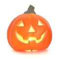 JOGZMZ 4.7 Inch Glow in Dark Halloween Pumpkin Decor - Indoor/Outdoor Jack O Lantern with Eerie Lighting, Weather-Resistant for Spooky Scene Decoration