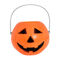 Konghyp Pumpkin Candy Bucket, Halloween Pumpkin Pail, Portable Candy Container, Cute Halloween Decoration, Reusable Trick or Treat Accessory, Festive Party Prop