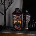 Northlight LED Lighted Jack-O-Lantern Happy Halloween Lantern - 11" - Black