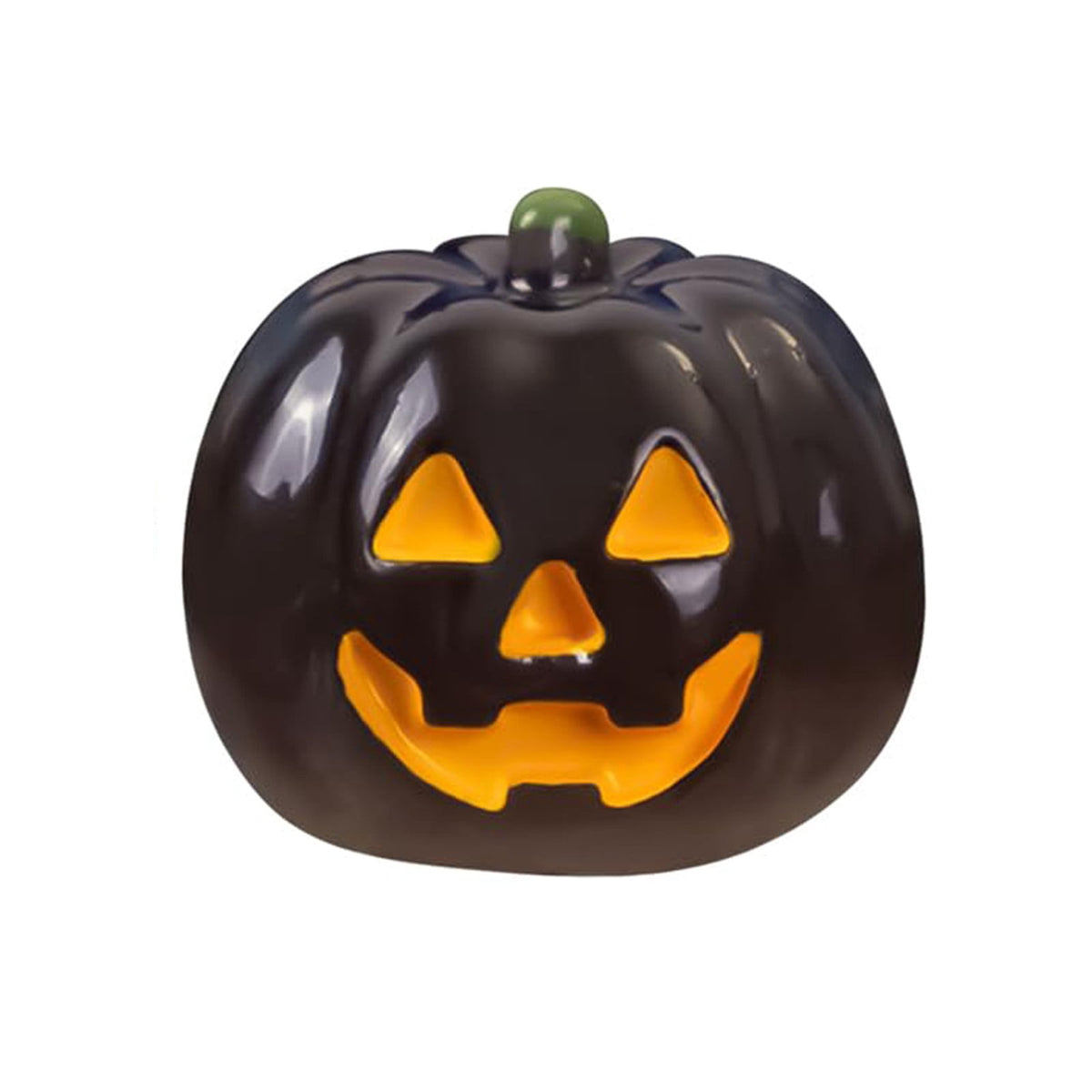 PPKVUFD 1Pc Luminous Resin Pumpkins for Decorating Fall Halloween Miniature Pumpkin Artificial Mini Pumpkins Decoration for Fall Halloween Party Gifts Home Cake Decoration Craft DIY Halloween Decor