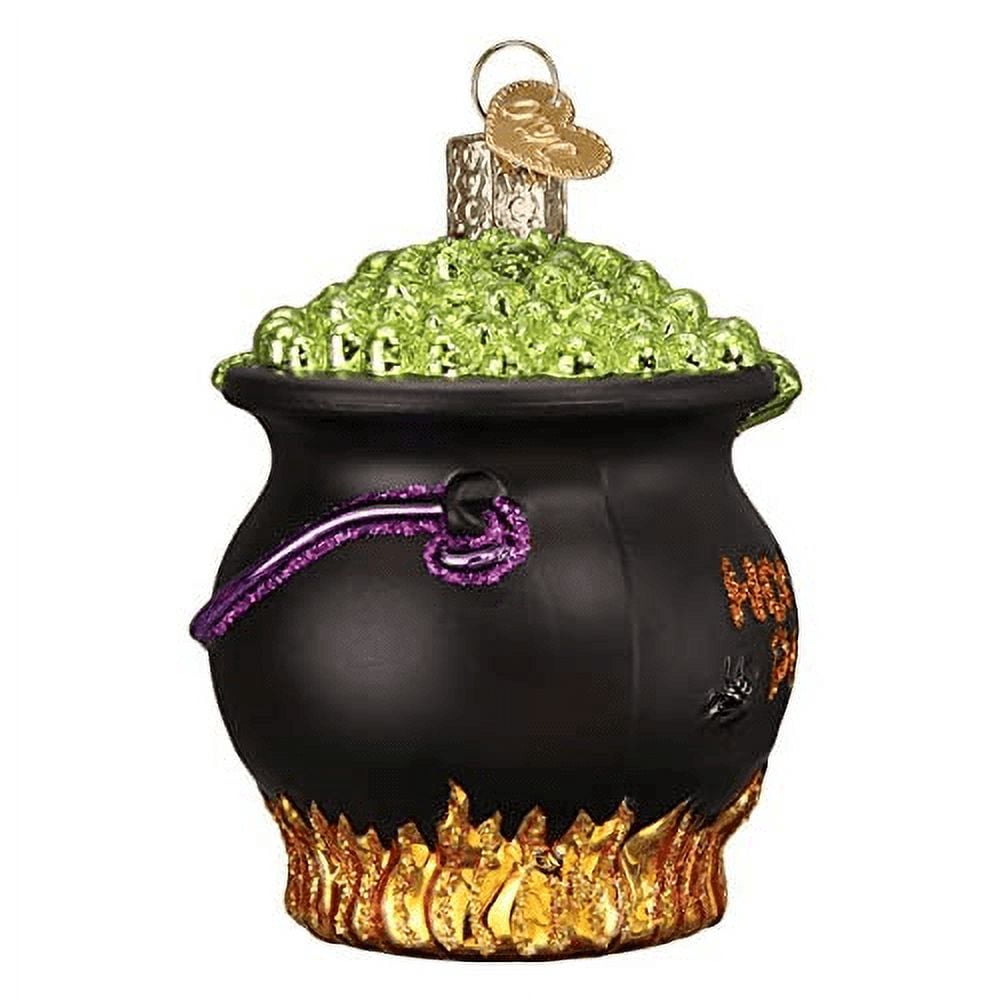Old World Christmas Ornaments Halloween Cauldron Glass Blown Ornaments for Christmas Tree