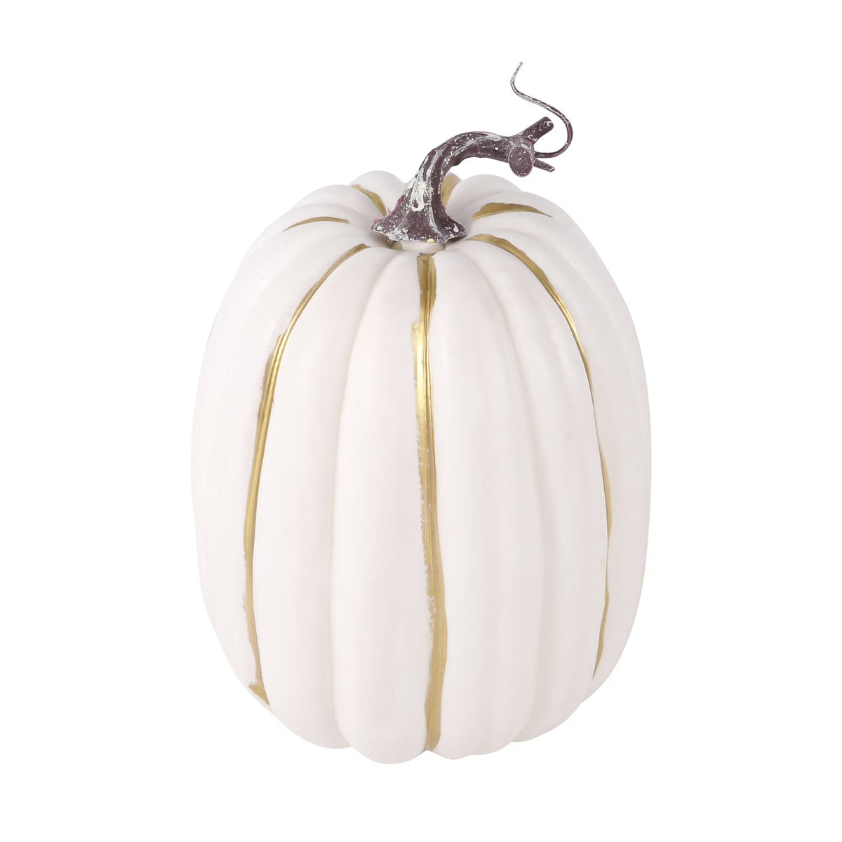 CQHVKQ 8 Inch Large Artificial Pumpkin Fall Decorations, Realistic Fake Harvest Pumpkin, Orange Gold Decorative Pumpkins for Table Centerpieces, Fall, Thanksgiving & Halloween DIY