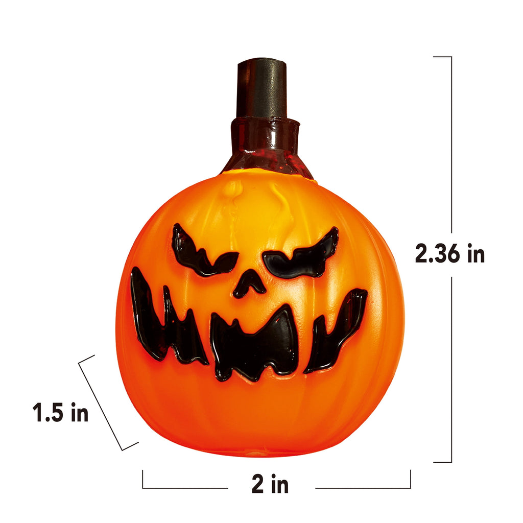 Indoor/Outdoor 10-Count LED Pumpkin String Lights, Warm White, 6.5', Halloween by Way To Celebrate
