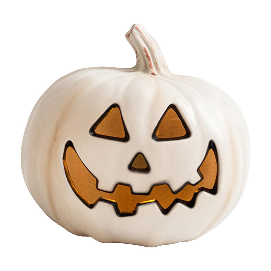 yotijay Halloween Pumpkin Light Indoor Decoration Vivid Details Fine Craftsmanship Resin C