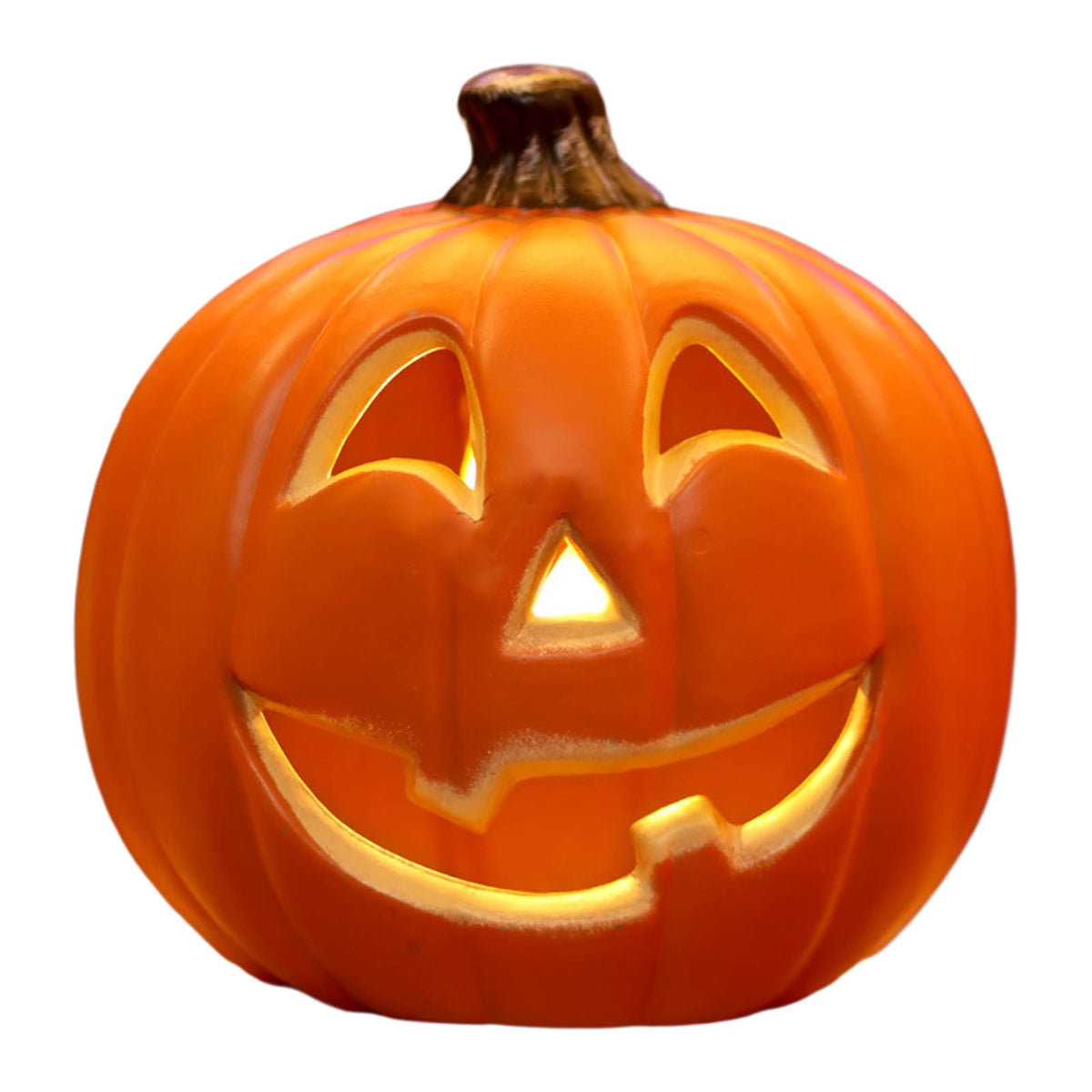Halloween Pumpkin Lamp Light Decor,Battery Operated Halloween Jack-O-Lantern,Spooky Vintage LED Lighted Pumpkin Lights for Outdoor Indoor Tabletop Front Door Porch Garden Patio Yard