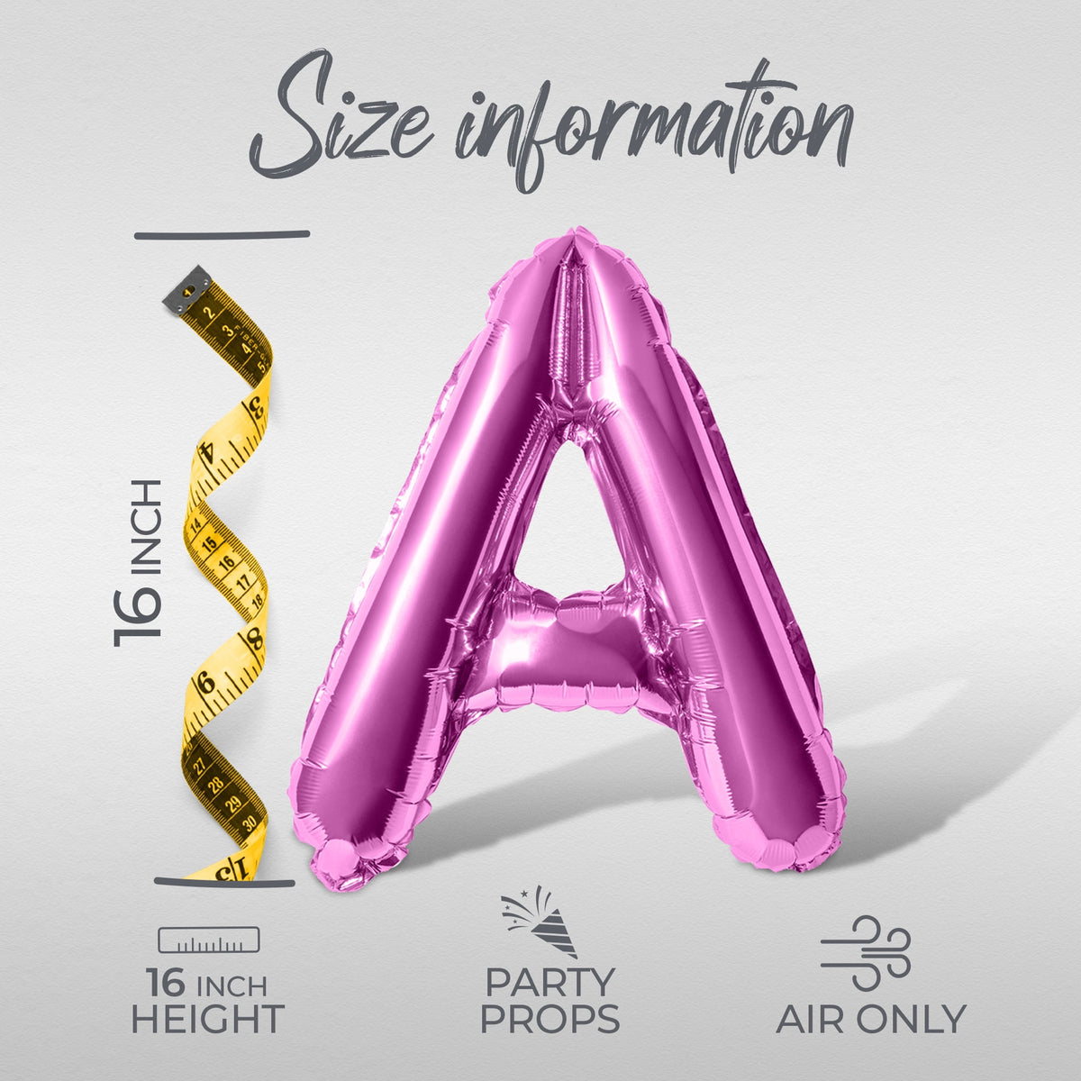 Letter Balloons - HAPPY HALLOWEEN 16" Inch Alphabet Letters Foil Mylar Balloon Halloween Party Banner (Black)