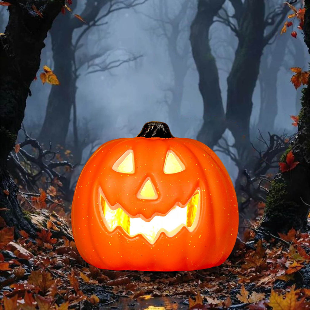 KMMYS Halloween Pumpkin Lantern, LED Light, Realistic Decoration, Versatile Halloween Prop, Perfect for Home Decor and Photography, Halloween Pumpkin Blow Molded Lantern