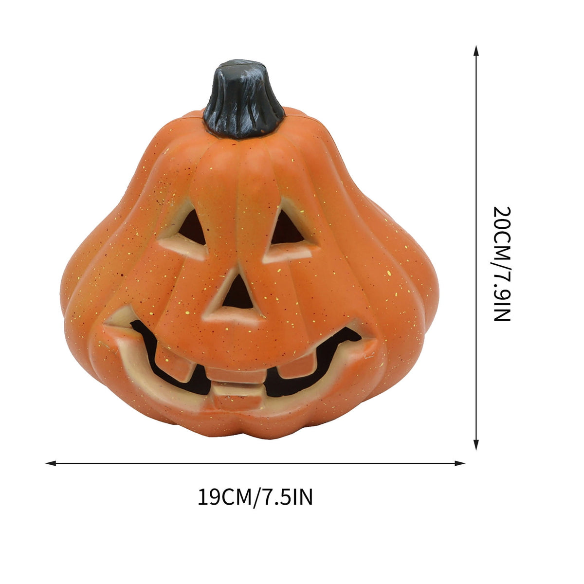 Harlier Halloween Decorations Pre-lit Pumpkin Lantern, Artificial Harvest Pumpkins for Outdoor Indoor, Battery Operated Lighted Halloween Pumpkin Decorations Party Favor Gifts
