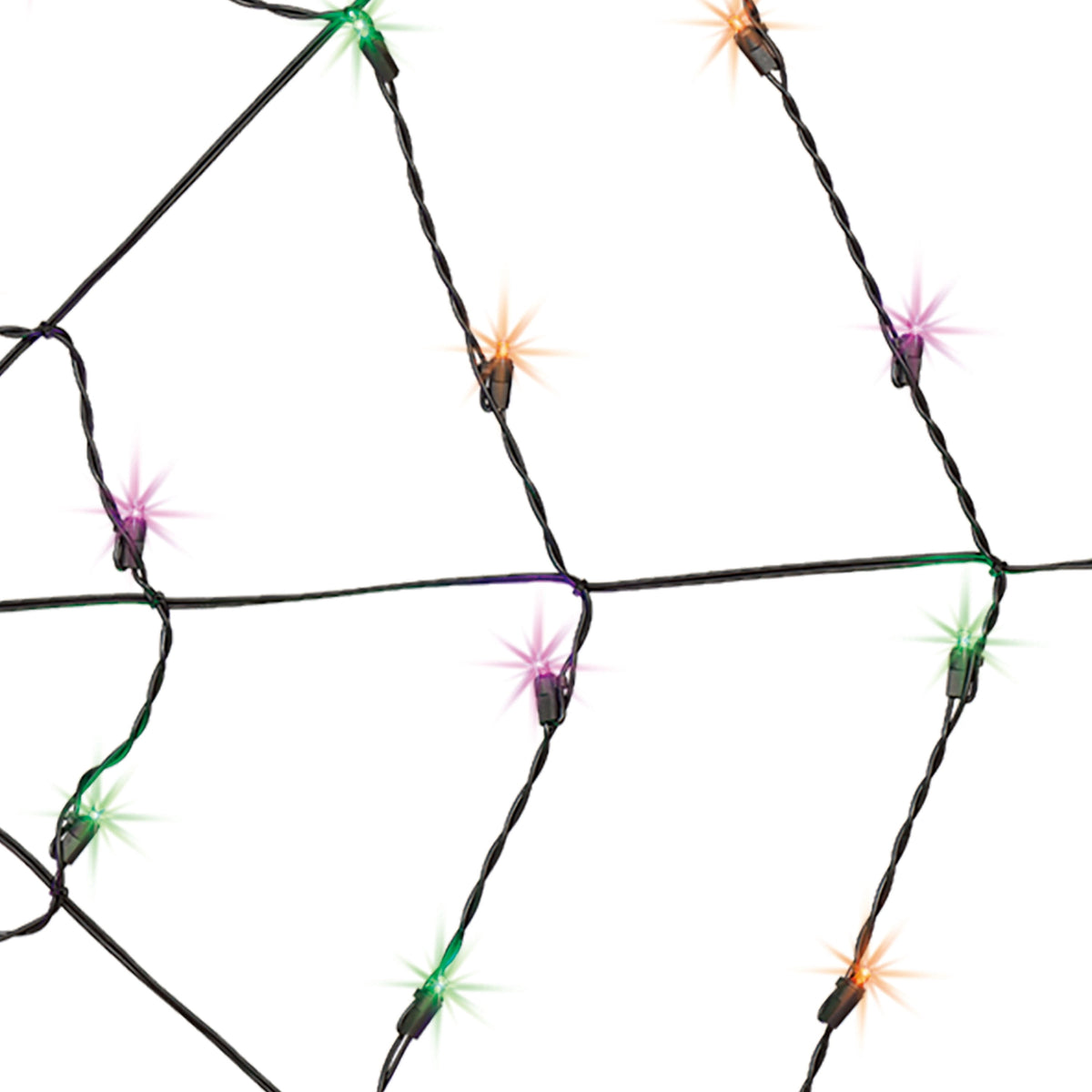Indoor/Outdoor 50-Count LED Spider Web Lights, Purple, 5', Halloween by Way To Celebrate