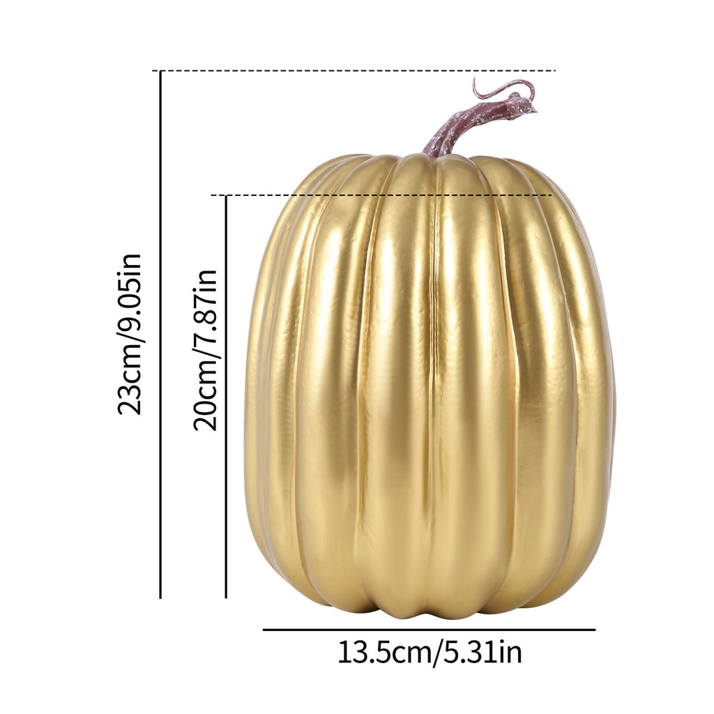 RUINIXCW 8 Inch Large Artificial Pumpkins Fall Decorations Thanksgiving Halloween Pumpkins Giant Fake Pumpkins Foam Pumpkins Autumn Harvest Home Decor