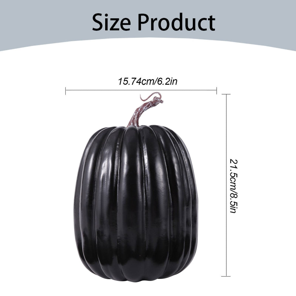 FXMLRLK 1 PCS 6.5 Inch Pink Plastic Pumpkins for Decorating - Large Artificial Foam Pumpkins for Fall Decor, Halloween, Thanksgiving, Paintable for DIY Crafts & Centerpieces