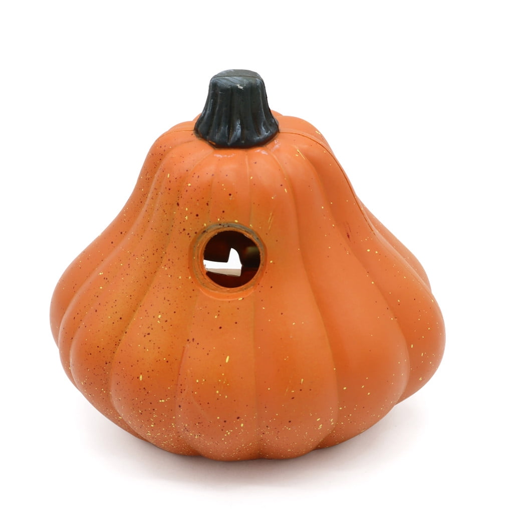 SRUILUO Halloween Light up Jack-O-Lantern, Fall Thanksgiving Pumpkin Light Decorations, Pumpkin Prop with LED Light, Halloween Tabletop Decorations Props for Indoor Outdoor Decor (No Battery)