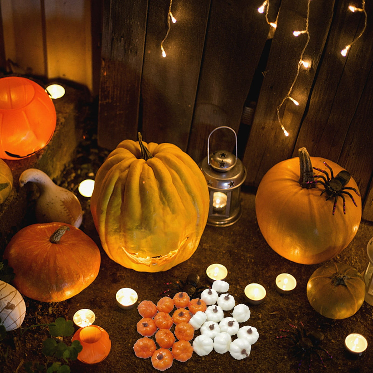 Darzheoy Realistic Mini Pumpkin Decor, Artificial Pumpkin Decor for Autumn Filler, Realistic Pumpkin Decorations for Halloween Thanksgiving Fall Home Decor