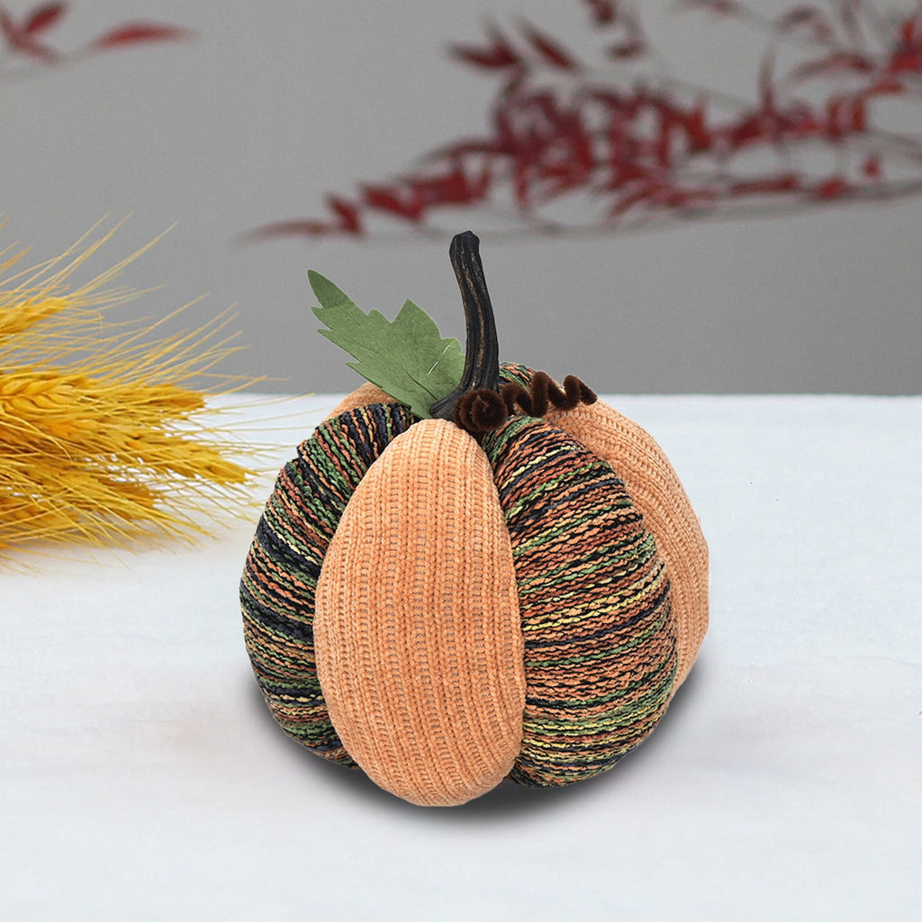 Taotanxi Fall Mini Crochet Pumpkins Seasonal Knit Decorative Pumpkins for Crafts Rustic Decor Farmhouse Decorative Fall Thanksgiving Centerpiece Table Decorations for Mantel Kitchen Gift