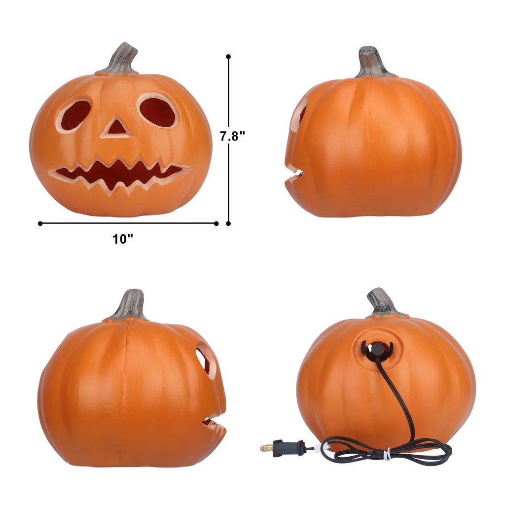 6" Jack O' Lantern - Battery Operated Halloween Pumpkin Lantern - Waterproof for Indoor Outdoor Decorations Favors
