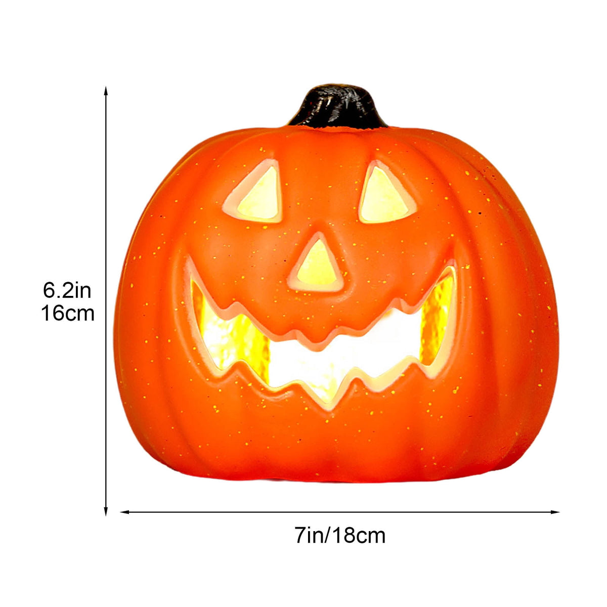 KMMYS Halloween Pumpkin Lantern, LED Light, Realistic Decoration, Versatile Halloween Prop, Perfect for Home Decor and Photography, Halloween Pumpkin Blow Molded Lantern