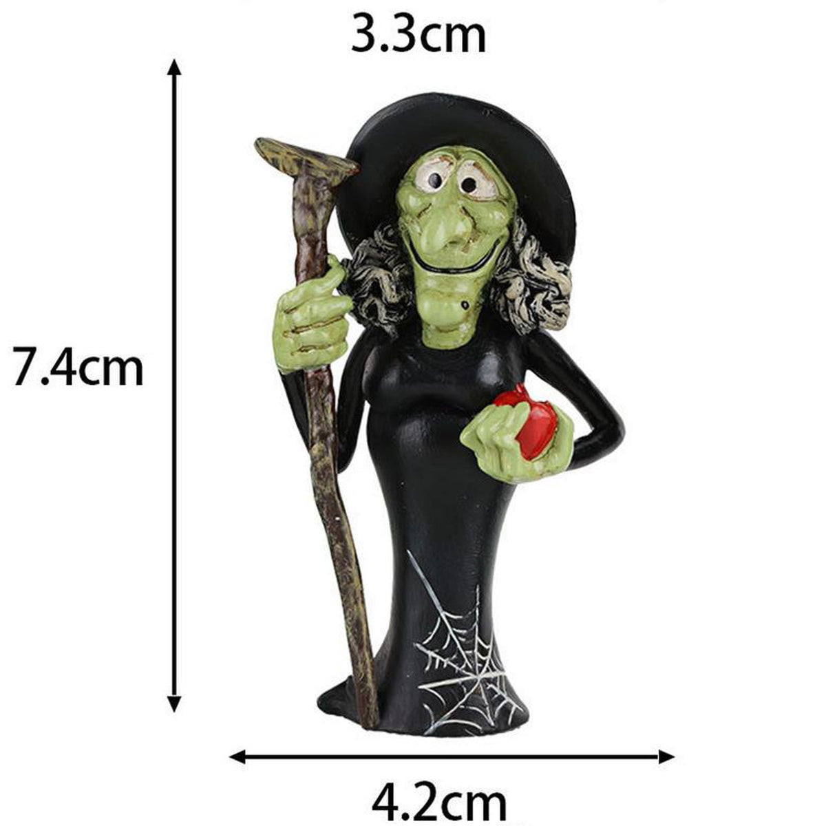 Konghyp Halloween Pumpkin Decorations, Cat Witch Ornaments, Holiday Home Decor, Tabletop Resin Figures, Perfect for Festive Celebrations and Autumn Decorations