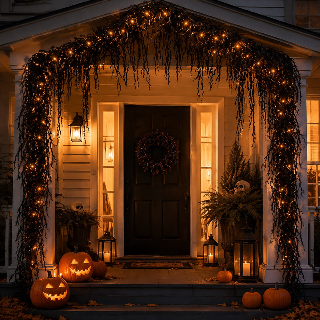 yulier Artificial Garland 70.86 inch Spring Garland with Flowers, Faux Vines Floral Hanging Garland for Holiday Wedding Spring Home Party Window Door Fireplace Table Indoor Outdoor Decor