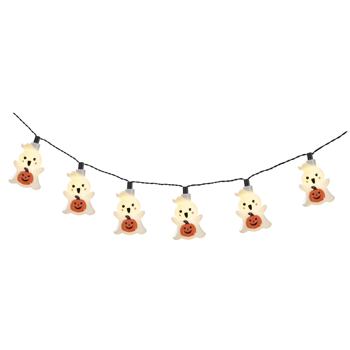 Indoor/Outdoor 10-Count LED Pumpkin String Lights, Warm White, 6.5', Halloween by Way To Celebrate