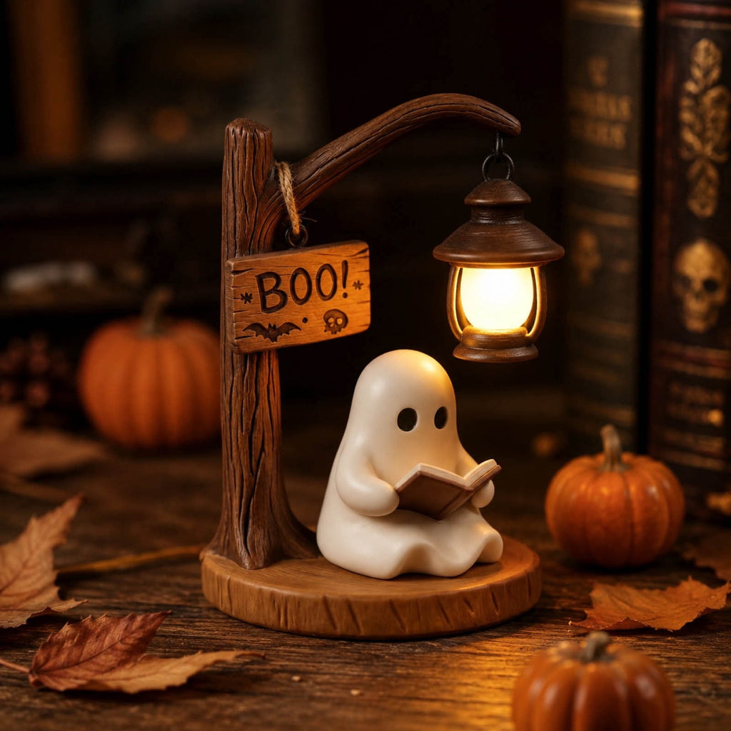 Halloween Pumpkin Night Light With Witch Hat Acrylic LED Tabletop Ornament, Spooky Glowing Figurine for Home Party Bedroom Holiday Decoration