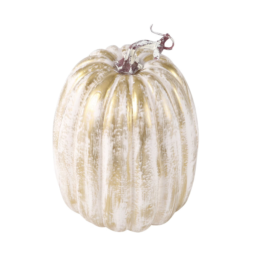 CQHVKQ 8 Inch Large Artificial Pumpkin Fall Decorations, Realistic Fake Harvest Pumpkin, Orange Gold Decorative Pumpkins for Table Centerpieces, Fall, Thanksgiving & Halloween DIY