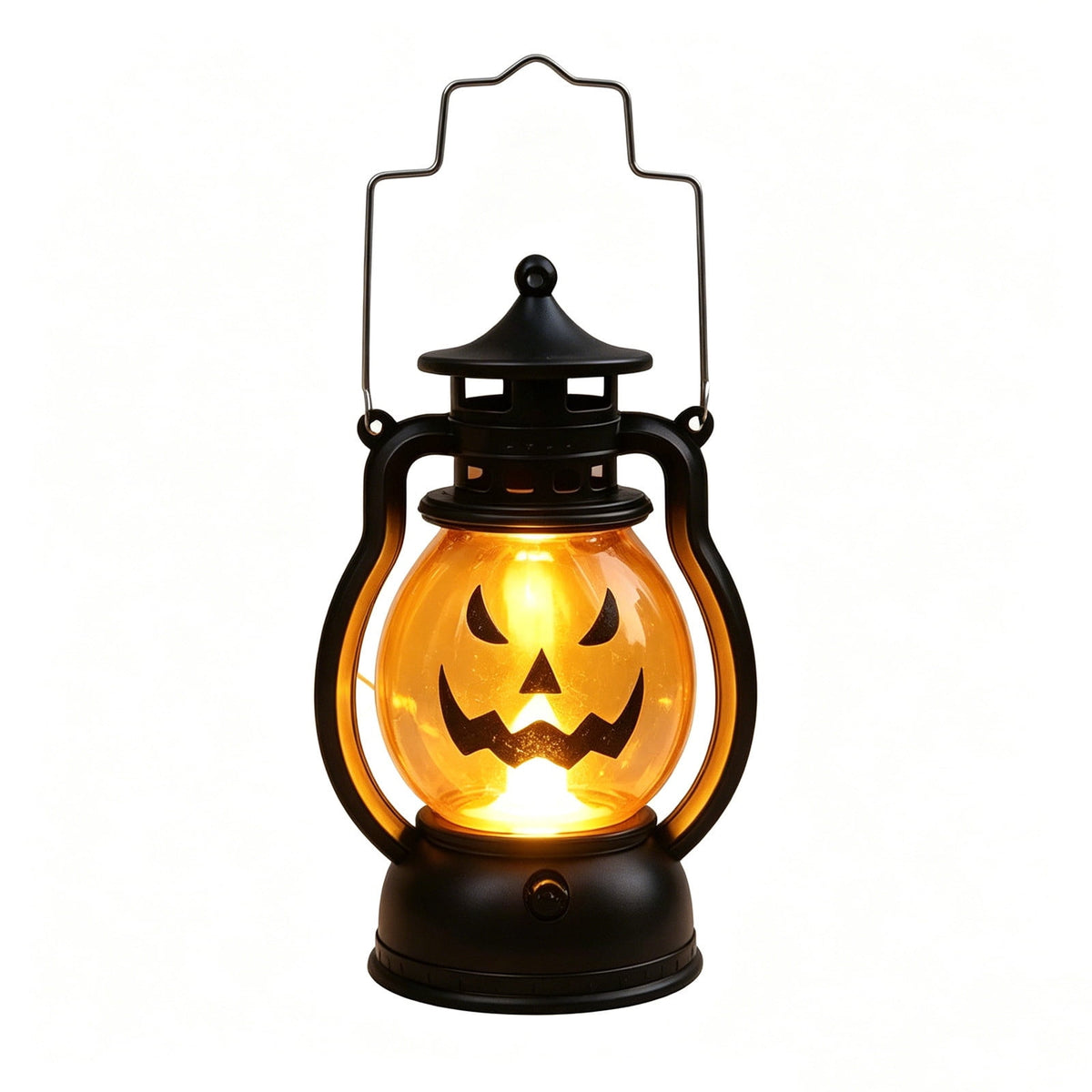 Halloween Lights Outdoor, Pumpkin Lantern with LED Light, Cute Expression Halloween Party Lanterns with Portable Handle, for Fall Decor Yard Garden Bedroom Living Room Indoor Outdoor