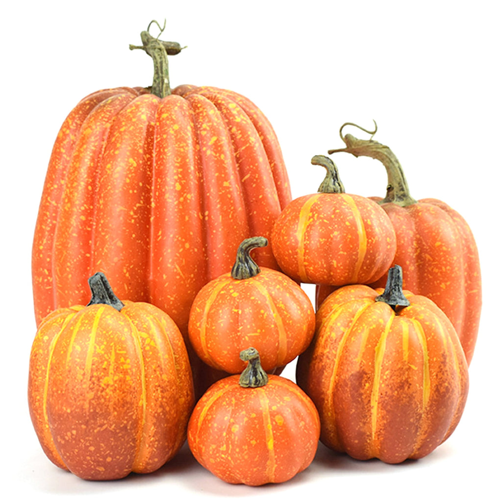 35Pcs/5Sets Pumpkins, Model Artificial Craft Fall Harvest Decoration, Holiday Home Party Decor Favors