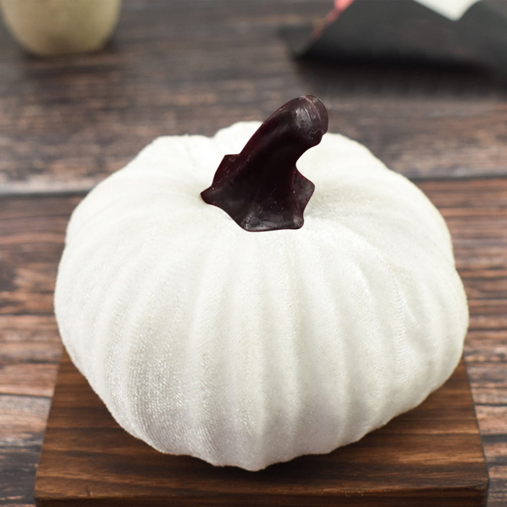 Sahpxhe Halloween Pumpkin Decorations Halloween Velvet Pumpkins Decor Super Soft Stuffed with Exquisite 15*15cm