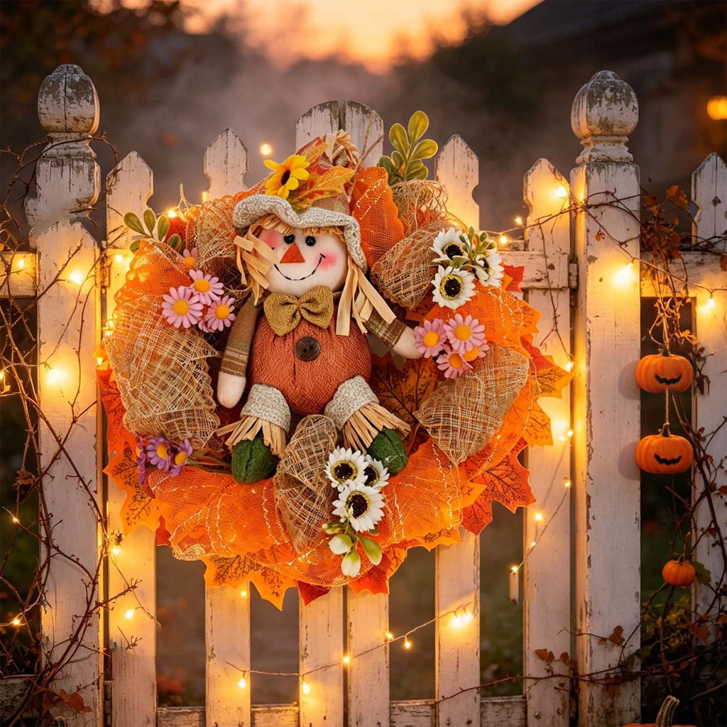Halloween Lights Outdoor, Pumpkin Lantern with LED Light, Cute Expression Halloween Party Lanterns with Portable Handle, for Fall Decor Yard Garden Bedroom Living Room Indoor Outdoor