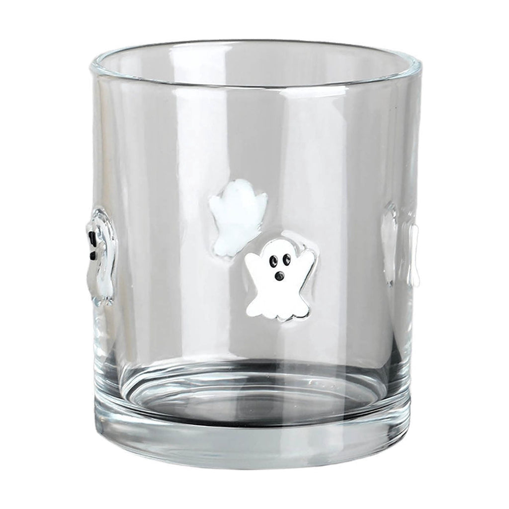 Qocolcyl Halloween Icon Glass Cups- 350ml Pumpkin Black Cat Bat Ghost Stemless Wine Glasses Old Fashioned Icon Hand Blown Drinking Cups for Party Supplies&Gift