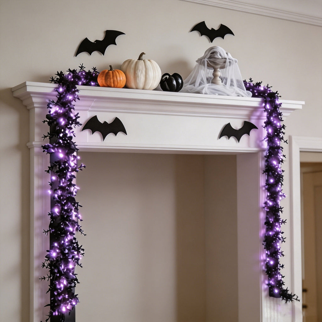 yulier Artificial Garland 70.86 inch Spring Garland with Flowers, Faux Vines Floral Hanging Garland for Holiday Wedding Spring Home Party Window Door Fireplace Table Indoor Outdoor Decor