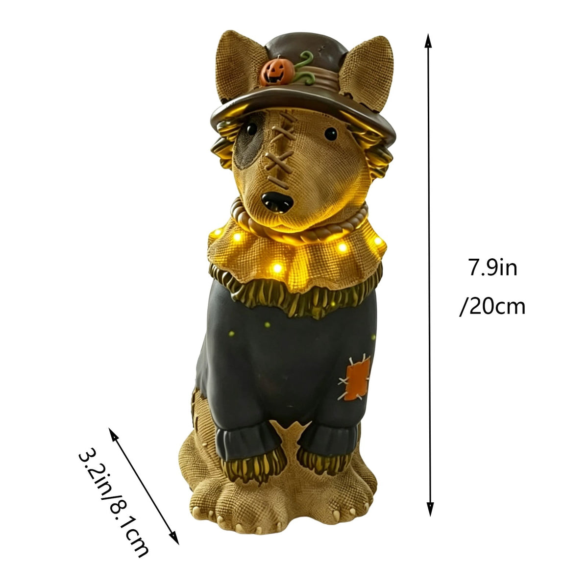 Dachshund Statue 9", Rusted Metal Dog Sculpture for Garden Yard, 1 Pack