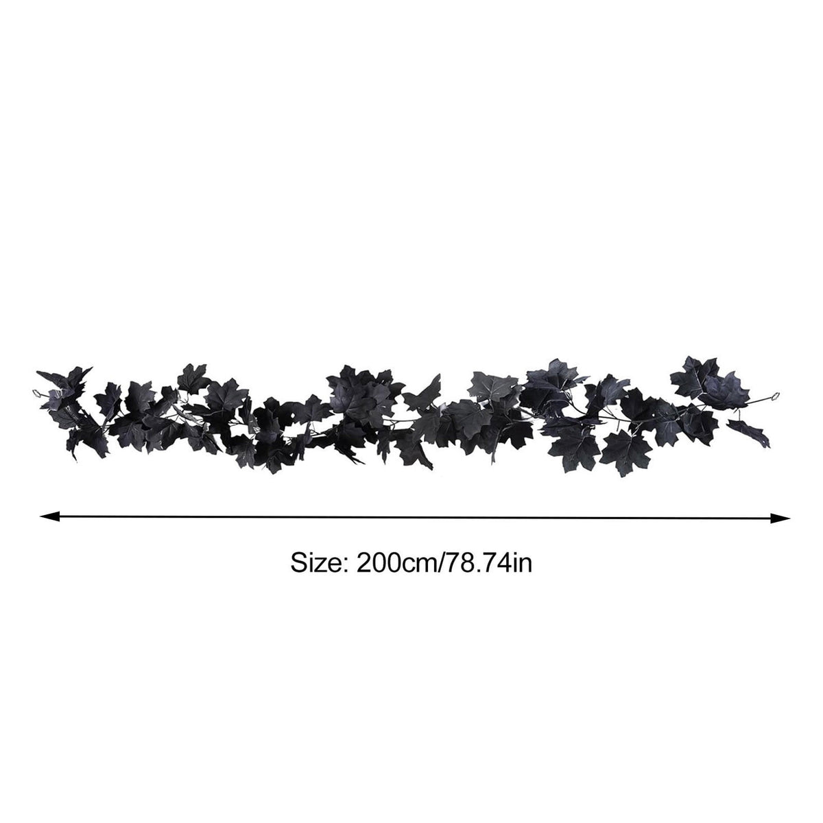 Clearance Gunhay Fall Decor Fall Decorations for Home, Black Decorations Halloween Garland, Fall Wall Hanging Rose Leaves, Artificial Black Rose Leaf Vine, Halloween Decorations for Home